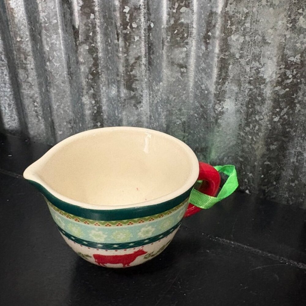 Christmas Measuring Cups Set of 3 Ceramic Holiday Baking Kitchen Decor‎ - Picture 3 of 14